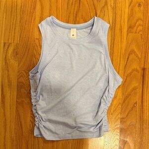 Lululemon Athletica Light Blue Ruched Tank Top